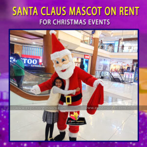 Santa claus Mascot available on Rental in chandigarh, Mohali, Panchkula, Zirakpur for Christmas Celebrations