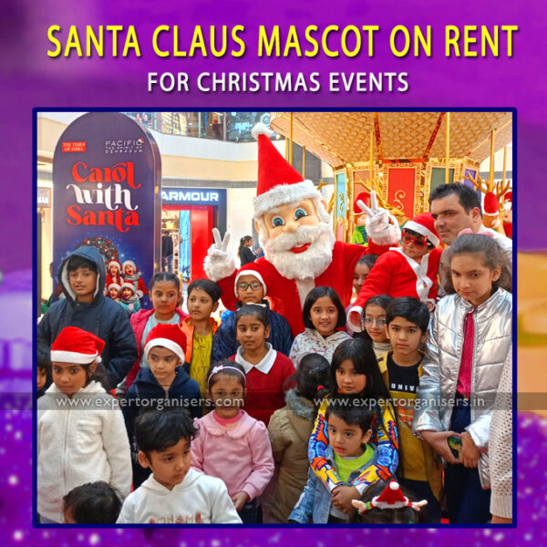 Santa claus Mascot available on Rental in chandigarh, Mohali, Panchkula, Zirakpur for Christmas Celebrations